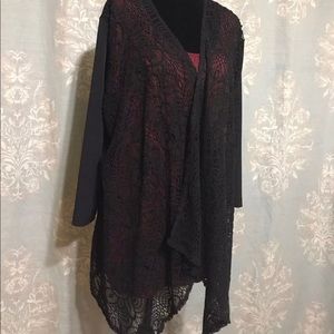 NWT Chico’s Size 3 Delicate Black Wrap